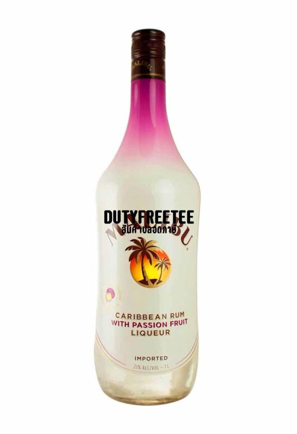 ลัง 12 ขวด Malibu Passion Fruit Rum 1L - Image 1