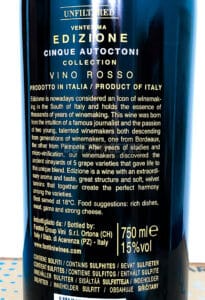 Edizione Cinque Autoctoni Collection 20 Limited Release - Image 3