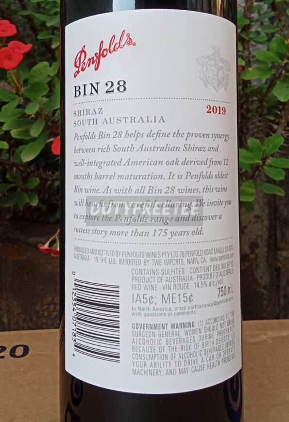 Penfolds Bin 28 Kalimna Shiraz - Image 2