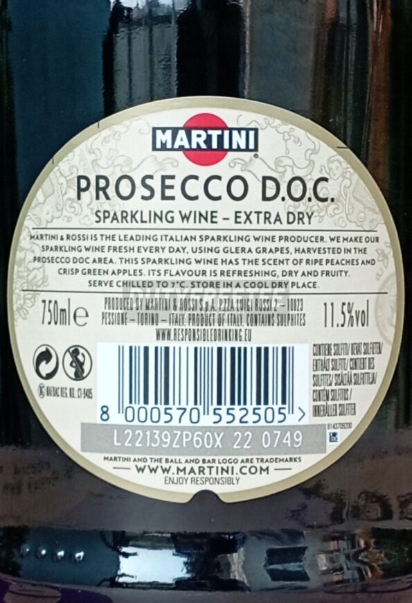 Martini Prosecco 750 มิลลิลิตร - Image 4